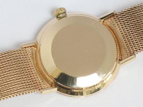 fig 9. SUPERB SOLID 9CT GOLD OMEGA DEVILLE AUTOMATIC MENS WATCH WITH BOXES AND PAPERS