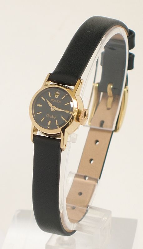 Exquisite Solid 18ct Gold Rolex Orchid Ladies Cocktail Watch