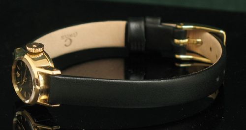 fig 6. EXQUISITE SOLID 18CT GOLD ROLEX ORCHID LADIES COCKTAIL WATCH