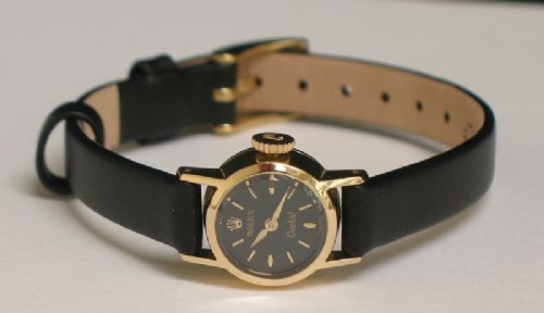 fig 8. EXQUISITE SOLID 18CT GOLD ROLEX ORCHID LADIES COCKTAIL WATCH