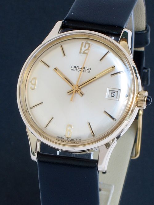 fig 2. STUNNING SOLID 9CT GOLD AUTOMATIC MENS WATCH BY GARRARD