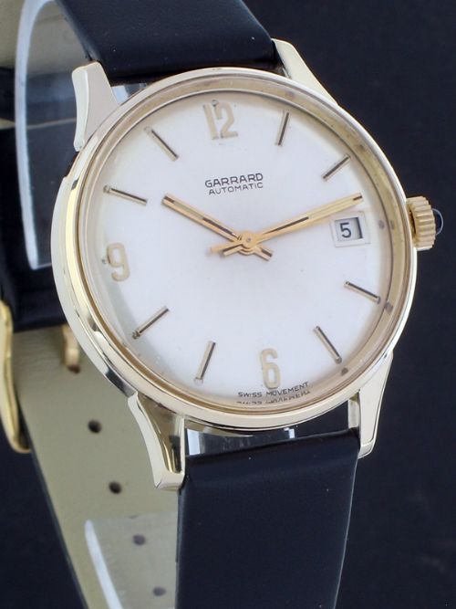 fig 5. STUNNING SOLID 9CT GOLD AUTOMATIC MENS WATCH BY GARRARD