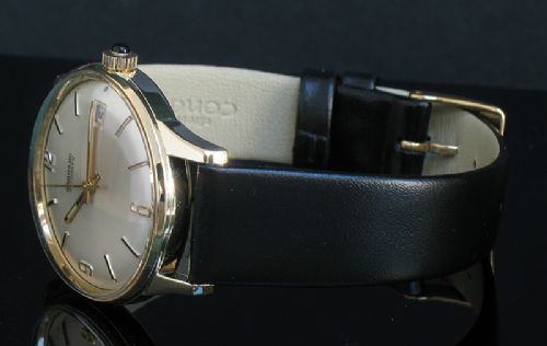 fig 6. STUNNING SOLID 9CT GOLD AUTOMATIC MENS WATCH BY GARRARD