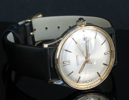 fig 8. STUNNING SOLID 9CT GOLD AUTOMATIC MENS WATCH BY GARRARD