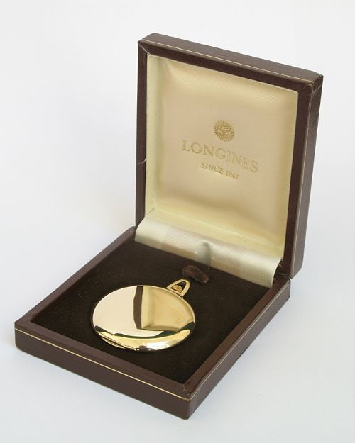 fig 6. STUNNING MINT CONDITION LONGINES FULL HUNTER SOLID 9CT GOLD POCKET WATCH WITH ORIGINAL BOX
