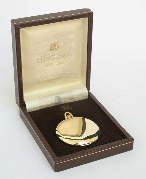 fig 7. STUNNING MINT CONDITION LONGINES FULL HUNTER SOLID 9CT GOLD POCKET WATCH WITH ORIGINAL BOX
