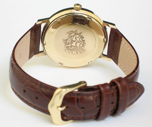 fig 5. SUPERB ORIGINAL SOLID 9CT GOLD LONGINES FLAGSHIP AUTOMATIC MENS WATCH WITH ORIGINAL BOX