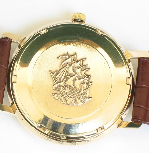 fig 6. SUPERB ORIGINAL SOLID 9CT GOLD LONGINES FLAGSHIP AUTOMATIC MENS WATCH WITH ORIGINAL BOX