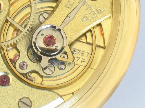 fig 6. SOLID 14CT GOLD OMEGA MENS ART DECO POCKET WATCH C1944