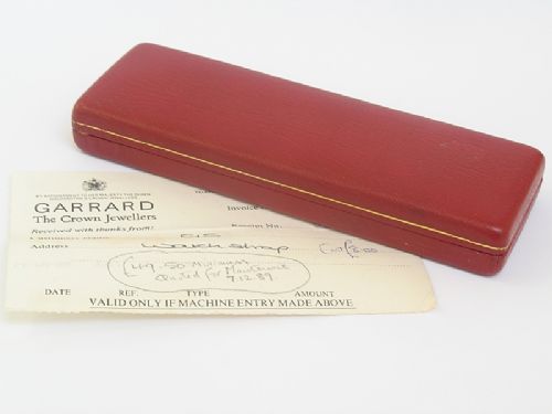 fig 8. OUTSTANDING SOLID 9CT GOLD MENS WATCH BY GARRARD THE CROWN JEWELERS