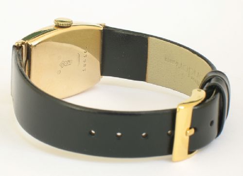 fig 7. REMARKABLE GENUINE SOLID 9CT GOLD BUREN ART DECO MENS WATCH C1929