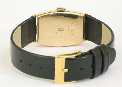 fig 8. REMARKABLE GENUINE SOLID 9CT GOLD BUREN ART DECO MENS WATCH C1929