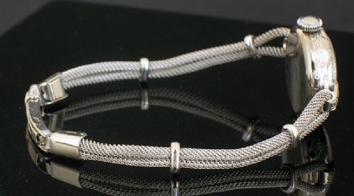 fig 8. EXQUISITE VERTEX 18CT WHITE GOLD AND DIAMOND LADIES COCKTAIL WATCH C1959