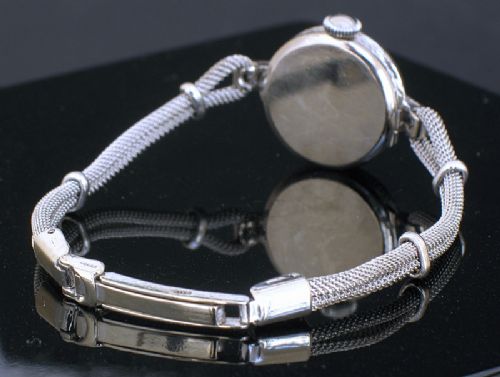 fig 9. EXQUISITE VERTEX 18CT WHITE GOLD AND DIAMOND LADIES COCKTAIL WATCH C1959