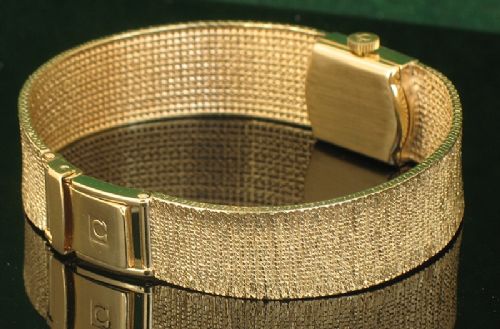 fig 4. STUNNING SOLID 9CT GOLD OMEGA LADIES COCKTAIL WATCH