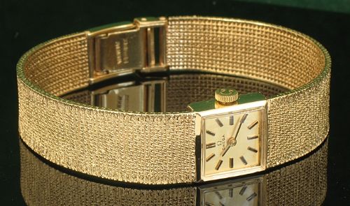 fig 8. STUNNING SOLID 9CT GOLD OMEGA LADIES COCKTAIL WATCH