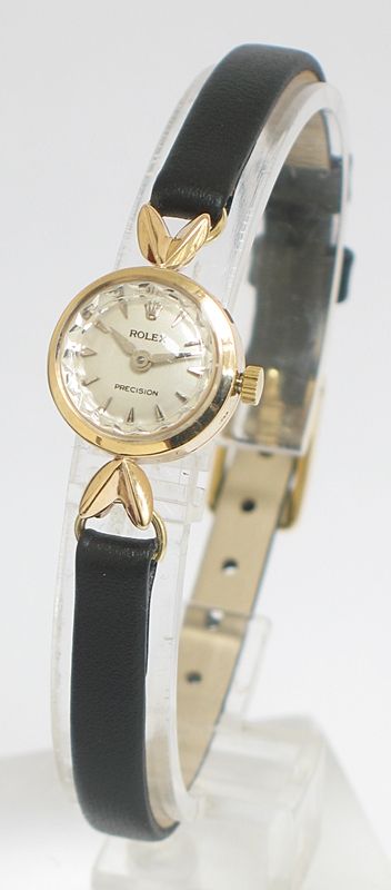 fig 1. DELIGHTFUL SOLID 9CT GOLD ROLEX PRECISION LADIES COCKTAIL WATCH C1960