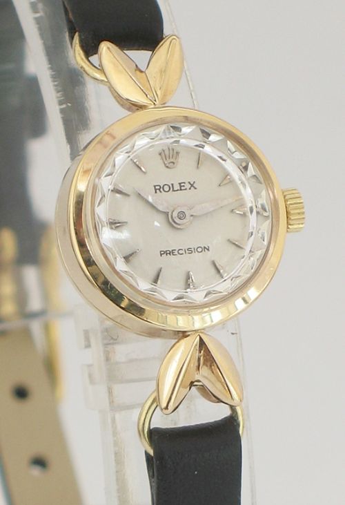 fig 2. DELIGHTFUL SOLID 9CT GOLD ROLEX PRECISION LADIES COCKTAIL WATCH C1960