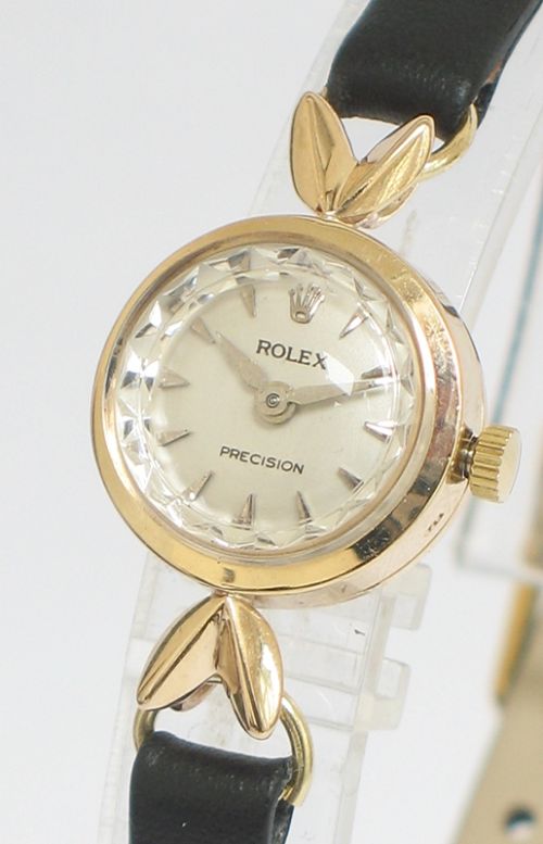 fig 3. DELIGHTFUL SOLID 9CT GOLD ROLEX PRECISION LADIES COCKTAIL WATCH C1960