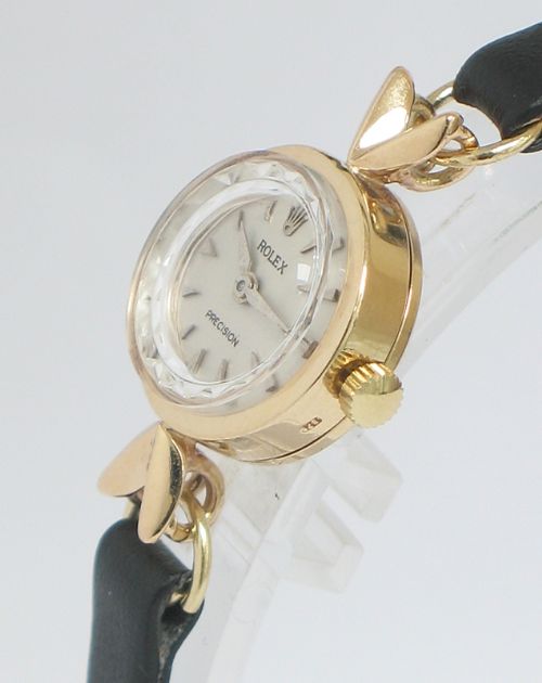 fig 5. DELIGHTFUL SOLID 9CT GOLD ROLEX PRECISION LADIES COCKTAIL WATCH C1960