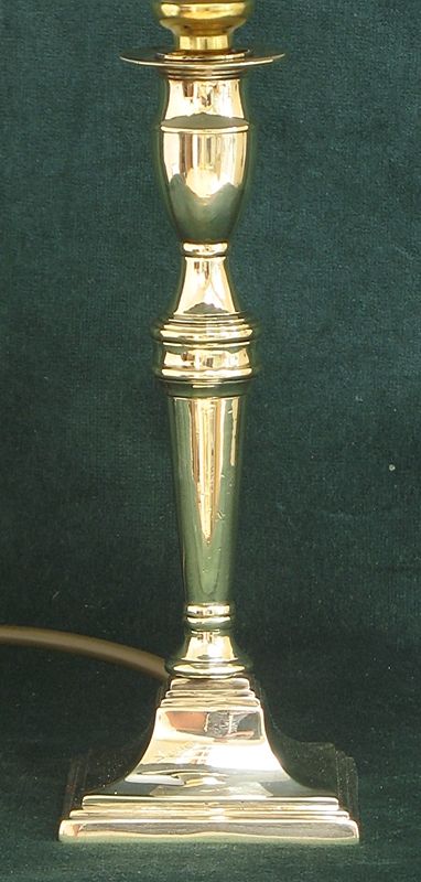 fig 2. BEAUTIFUL GENUINE PAIR OF GEORGIAN SOLID BRASS DESK OR TABLE LAMPS C1820