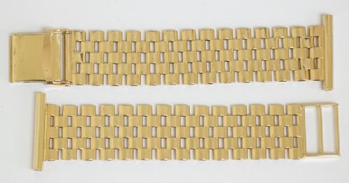 fig 1. SOLID 9CT GOLD MENS WATCH BRACELET OR STRAP