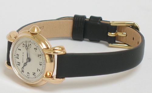fig 6. BEAUTIFUL SOLID 9CT ROSE GOLD ROLEX PRIMA LADIES ART DECO COCKTAIL WATCH C1930