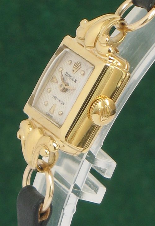 fig 4. BEAUTIFUL SOLID 18CT GOLD ROLEX PRECISION LADIES COCKTAIL WATCH C1950