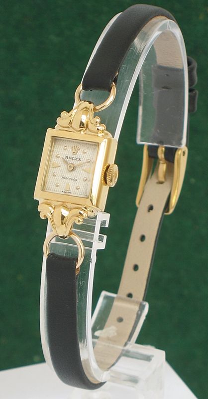 Beautiful Solid 18ct Gold Rolex Precision Ladies Cocktail Watch C1950