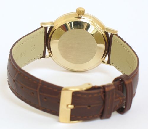 fig 4. OUTSTANDING SOLID 14CT GOLD OMEGA SEAMASTER DEVILLE AUTOMATIC MENS WATCH