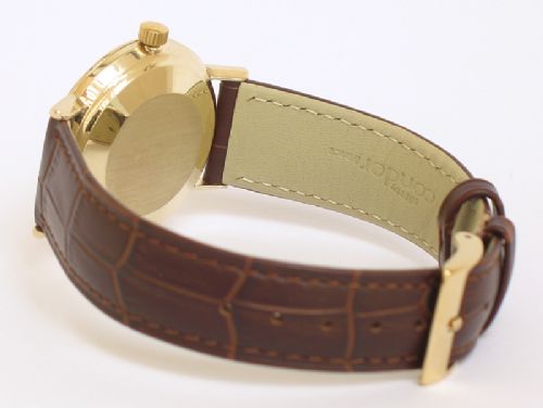 fig 9. OUTSTANDING SOLID 14CT GOLD OMEGA SEAMASTER DEVILLE AUTOMATIC MENS WATCH