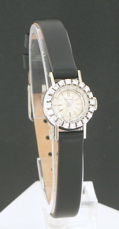 fig 3. EXQUISITE SOLID 18CT GOLD AND DIAMOND LONGINES LADIES COCKTAIL WATCH