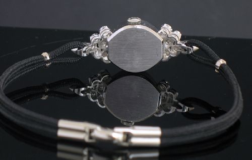 fig 8. BEAUTIFUL SOLID 14CT WHITE GOLD AND DIAMONDS LONGINES LADIES COCKTAIL WATCH