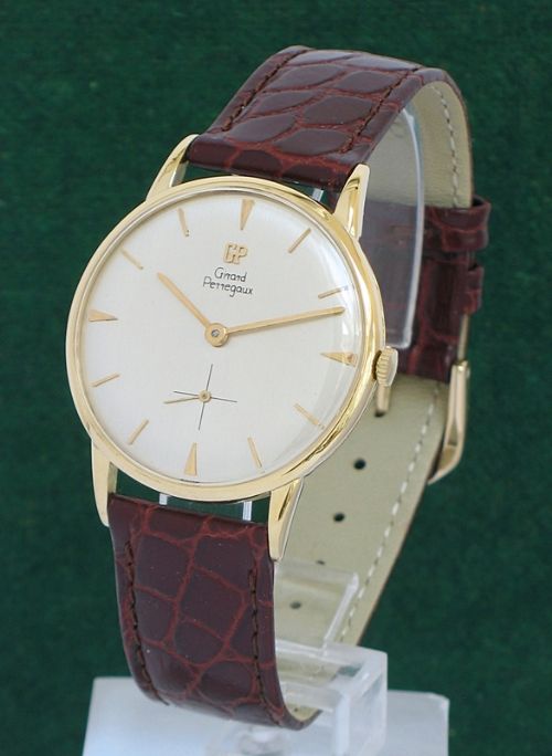 Stunning Solid 18ct Gold Girard Perregaux Mens Dress Watch