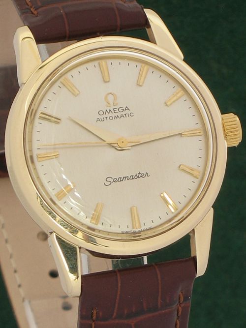 fig 4. INCREDIBLE SOLID 9CT GOLD OMEGA SEAMASTER AUTOMATIC BOX, PAPERS AND 9CT BUCKLE