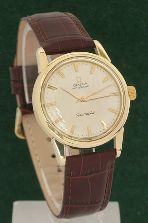 fig 1. INCREDIBLE SOLID 9CT GOLD OMEGA SEAMASTER AUTOMATIC BOX, PAPERS AND 9CT BUCKLE