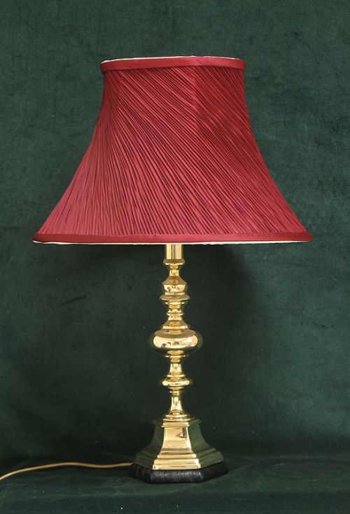 Stunning Edwardian Solid Brass Desk or Table Lamp C1910