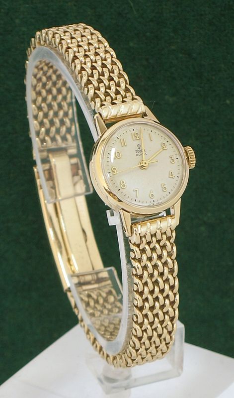 fig 1. BEAUTIFUL SOLID 9CT GOLD ROLEX TUDOR ROYAL LADIES COCKTAIL WATCH
