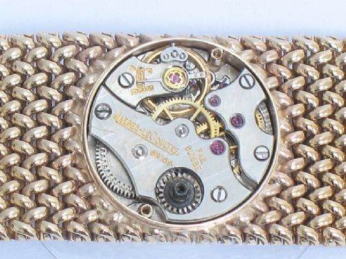 fig 7. STUNNUNG VERY HEAVY JAEGER LECOULTRE BACKWIND LADIES COCKTAIL WATCH