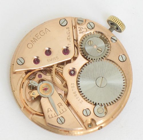 fig 6. SUPERB COMPLETELY ORIGINAL SOLID 9CT GOLD OMEGA CALIBRE 269 MENS WATCH