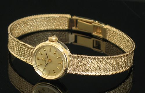 fig 1. EXQUISITE SOLID 9CT GOLD OMEGA LADIES COCKTAIL WATCH