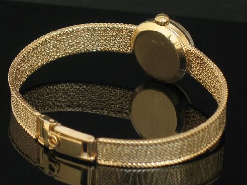 fig 5. EXQUISITE SOLID 9CT GOLD OMEGA LADIES COCKTAIL WATCH