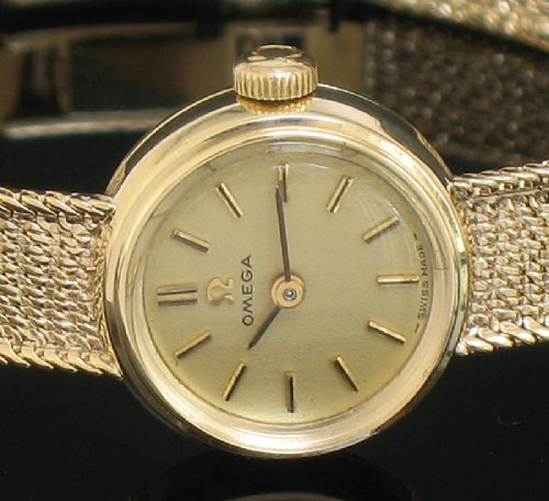fig 8. EXQUISITE SOLID 9CT GOLD OMEGA LADIES COCKTAIL WATCH