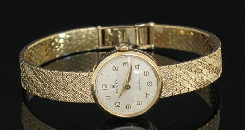 Stunning Solid 9ct Gold Rolex Precision Ladies Cocktail Watch