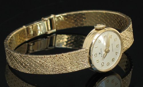 fig 4. STUNNING SOLID 9CT GOLD ROLEX PRECISION LADIES COCKTAIL WATCH