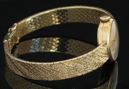 fig 5. STUNNING SOLID 9CT GOLD ROLEX PRECISION LADIES COCKTAIL WATCH