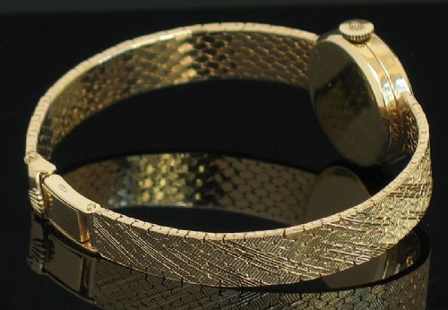 fig 6. STUNNING SOLID 9CT GOLD ROLEX PRECISION LADIES COCKTAIL WATCH