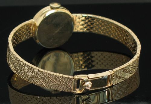 fig 7. STUNNING SOLID 9CT GOLD ROLEX PRECISION LADIES COCKTAIL WATCH
