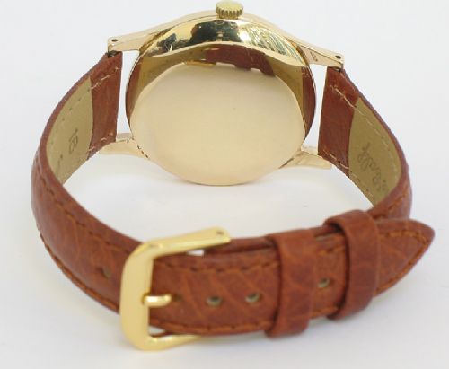 fig 5. SOLID 9CT GOLD ROTARY INCABLOC MENS WATCH
