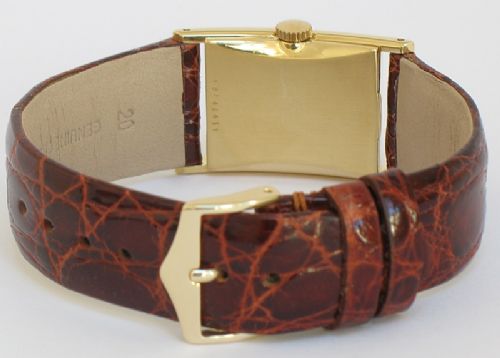 fig 5. VERY RARE SOLID 18CT GOLD GIRARD PERREGAUX MENS WATCH C1950